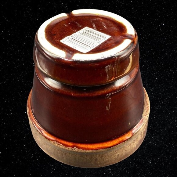 Hand Crafted CPD Natural White Clay Art Pottery Small Planter 4”T 5”W - Picture 6 of 6